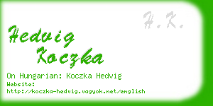 hedvig koczka business card